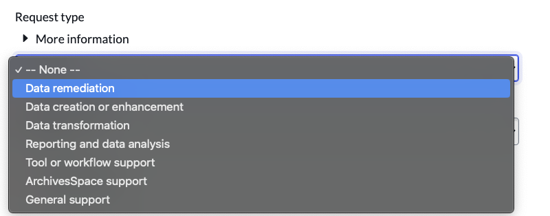Request type