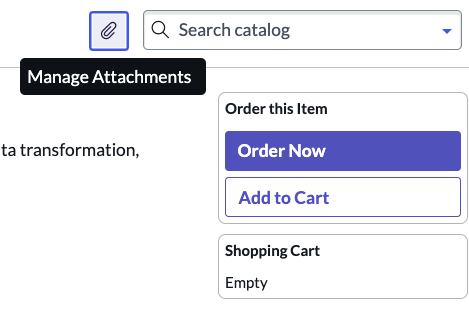 Manage attachments